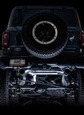 AWE Tuning 0FG Cat Back Exhaust | 3" Diameter | 4.5" Dual Diamond Black Tips Ford Bronco 2021-2025                                     - 3015-33456 - Image 3