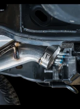 AWE Tuning 0FG Cat Back Exhaust | 3" Diameter | 4.5" Dual Diamond Black Tips Ford Bronco 2021-2025                                     - 3015-33456 - Image 4