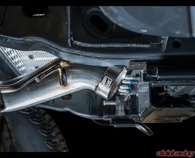 AWE Tuning 0FG Cat Back Exhaust | 3" Diameter | 4.5" Dual Diamond Black Tips Ford Bronco 2021-2025 - 3015-33456
