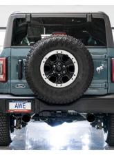 AWE Tuning 0FG Cat Back Exhaust | 3" Diameter | 4.5" Dual Diamond Black Tips Ford Bronco 2021-2025                                     - 3015-33456 - Image 6
