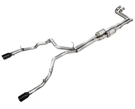AWE Tuning 0FG Catback Exhaust Diamond Black Tips for 2025 RAM 1500 3.0TT Standard/High Output