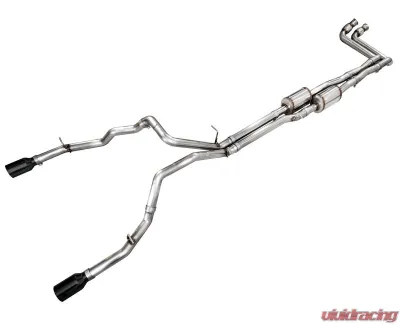 AWE Tuning 0FG Cat Back Exhaust | 3" Diameter | 5" Dual Diamond Black Tips Ram 1500 2025 - 3015-33530