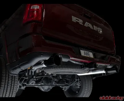 AWE Tuning 0FG Cat Back Exhaust | 3" Diameter | 5" Dual Diamond Black Tips Ram 1500 2025 - 3015-33530