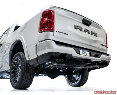 AWE Tuning 0FG Cat Back Exhaust | 3" Diameter | 5" Dual Diamond Black Tips Ram 1500 2025 - 3015-33530