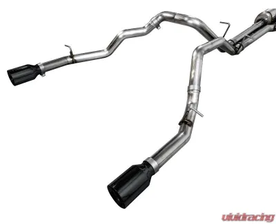 AWE Tuning 0FG Cat Back Exhaust | 3" Diameter | 5" Dual Diamond Black Tips Ram 1500 2025 - 3015-33530