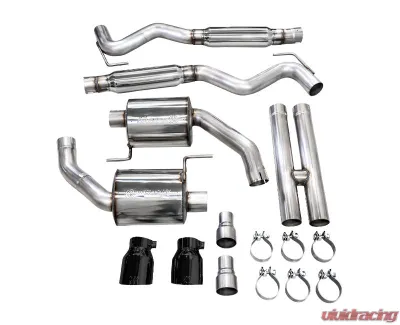 AWE Tuning Touring Edition Exhaust | 4.5" Dual Diamond Black Tips Ford Mustang GT|GT Premium 2024-2024 - 3015-33650