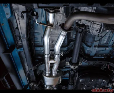 AWE Tuning 0FG Exhaust | 2.5" Diameter | with BashGuard | 4.5" Dual Diamond Black Tips Toyota Tacoma 2016-2023 - 3015-33826