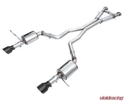 AWE Tuning Touring Edition Exhaust | 3" Diameter | 5" Dual Diamond Black Tips Dodge Durango 2018-2022 - 3015-33952