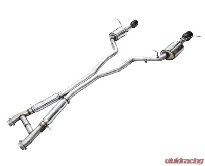 AWE Tuning Touring Edition Exhaust | 3" Diameter | 5" Dual Diamond Black Tips Dodge Durango 2018-2022 - 3015-33952