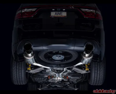 AWE Tuning Touring Edition Exhaust | 3" Diameter | 5" Dual Diamond Black Tips Dodge Durango 2018-2022 - 3015-33952