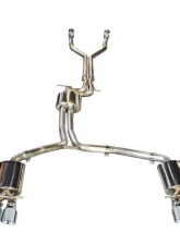 AWE Tuning Touring Edition Exhaust | 2.5" Diameter | 4" Quad Chrome Silver Tips Audi S7 2013-2018                                     - 3015-42012 - Image 3