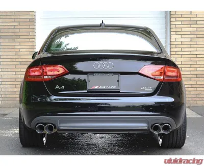 AWE Tuning Touring Edition Exhaust | 2.5" Diameter | 3.54" Quad Chrome Silver Tips Audi A4 Quattro 2009-2014 - 3015-42018