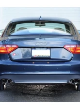 AWE Tuning Touring Edition Exhaust | 2.5" Diameter | 3.54" Quad Diamond Black Tips Audi S4 2006-2008                                     - 3015-42026 - Image 2