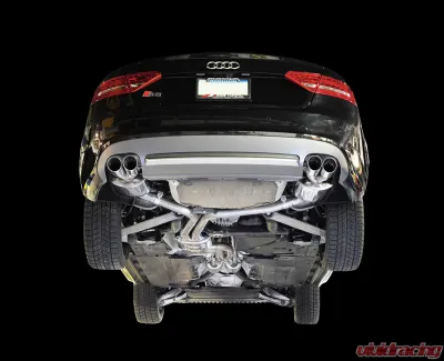 AWE Tuning Touring Edition Exhaust | 2.5" Diameter | 3.54" Quad Chrome Silver Tips Audi S5 2013-2017 - 3015-42028