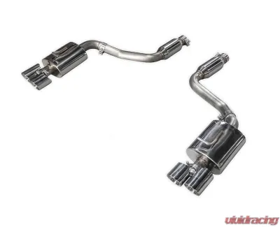 AWE Tuning Touring Edition Exhaust | 2.5" Diameter | 4" Quad Chrome Silver Tips Porsche Panamera 2014-2016 - 3015-42042