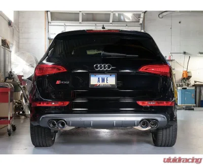 AWE Tuning Touring Edition Exhaust | 2.5" Diameter | 4" Quad Chrome Silver Tips Audi SQ5 2014-2017 - 3015-42052