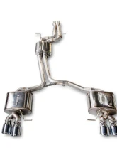 AWE Tuning Touring Edition Exhaust | 2.5" Diameter | 4" Quad Chrome Silver Tips Audi SQ5 2014-2017                                     - 3015-42052 - Image 4
