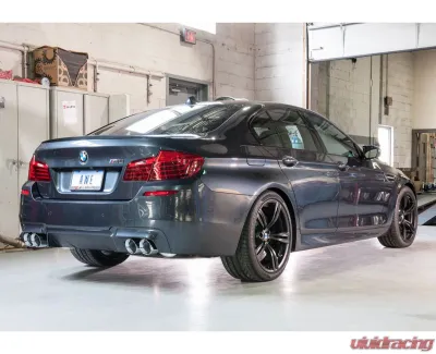 AWE Tuning Touring Edition Axle Back Exhaust | 3" Diameter | 4" Quad Chrome Silver Tips BMW M5 2013-2016 - 3015-42062