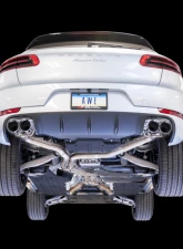 AWE Tuning Touring Edition Cat Back Exhaust | 2.5" Diameter | 4" Quad Chrome Silver Tips Porsche Macan 2015-2018                                     - 3015-42068 - Image 3