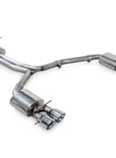AWE Tuning Touring Edition Exhaust | 2.5" Diameter | 4" Quad Chrome Silver Tips Audi A7 Quattro 2015-2018                                     - 3015-42070 - Image 3