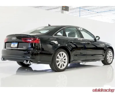 AWE Tuning Touring Edition Exhaust | 2.5" Diameter | 4" Quad Chrome Silver Tips Audi A7 Quattro 2015-2018 - 3015-42070