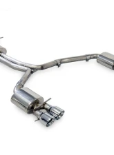 AWE Tuning Touring Edition Exhaust | 2.5" Diameter | 4" Quad Chrome Silver Tips Audi A6 Quattro Premium Plus 2016-2018                                     - 3015-42072 - Image 5