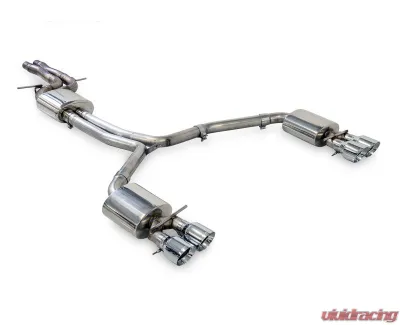 AWE Tuning Touring Edition Exhaust | 2.5" Diameter | 4" Quad Chrome Silver Tips Audi A6 Quattro Premium Plus 2016-2018 - 3015-42072