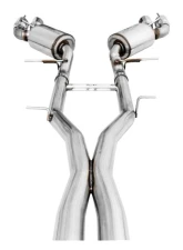 AWE Tuning Touring Edition Cat Back Exhaust | Resonated | 3" Diameter | 4.5" Quad Chrome Silver Tips Chevrolet Camaro SS 2016-2024|Chevrolet Camaro ZL1 2017-2024|Chevrolet Camaro LT1 2020-2024                                     - 3015-42092 - Image 3