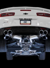 AWE Tuning Touring Edition Cat Back Exhaust | Resonated | 3" Diameter | 4.5" Quad Chrome Silver Tips Chevrolet Camaro SS 2016-2024|Chevrolet Camaro ZL1 2017-2024|Chevrolet Camaro LT1 2020-2024                                     - 3015-42092 - Image 5