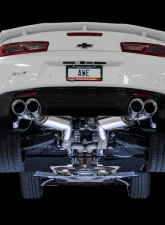 AWE Tuning Touring Edition Axle-back Exhaust | 3" Diameter | 4.5" Quad Chrome Silver Tips Chevrolet Camaro SS 2016-2024|Chevrolet Camaro ZL1 2017-2024|Chevrolet Camaro LT1 2020-2024                                     - 3015-42093 - Image 2