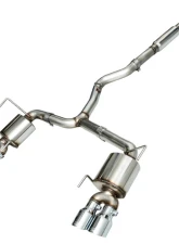 AWE Tuning Touring Edition Exhaust | 3" Diameter | 4" Quad Chrome Silver Quad Tips Subaru WRX 2015-2021                                     - 3015-42098 - Image 7
