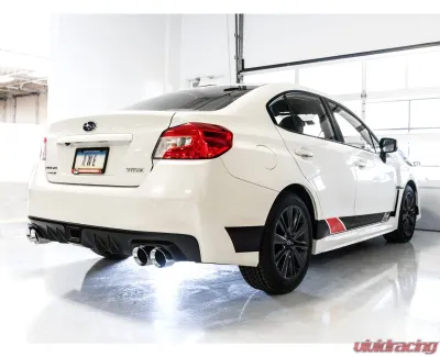 AWE Tuning Touring Edition Exhaust | 3" Diameter | 4" Quad Chrome Silver Quad Tips Subaru WRX 2015-2021 - 3015-42098