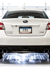 AWE Tuning Touring Edition Exhaust | 3" Diameter | 4" Quad Chrome Silver Quad Tips Subaru WRX 2015-2021                                     - 3015-42098 - Image 4