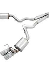 AWE Tuning Touring Edition Cat Back Exhaust | 3" Diameter | 4" Quad Chrome Silver Tips Ford Mustang GT 2018-2023|Ford Mustang Bullitt 2019-2020                                     - 3015-42102 - Image 9