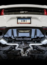 AWE Tuning Touring Edition Cat Back Exhaust | 3" Diameter | 4" Quad Chrome Silver Tips Ford Mustang GT 2018-2023|Ford Mustang Bullitt 2019-2020                                     - 3015-42102 - Image 8