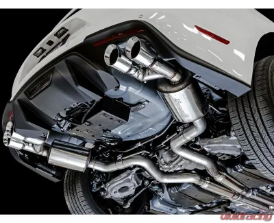AWE Tuning Touring Edition Cat Back Exhaust | 3" Diameter | 4" Quad Chrome Silver Tips Ford Mustang GT 2018-2023|Ford Mustang Bullitt 2019-2020 - 3015-42102