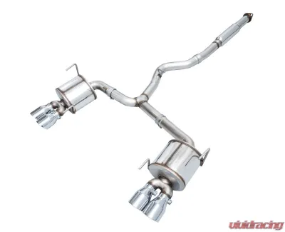 AWE Tuning Touring Edition Exhaust | 3" Diameter | 4" Quad Chrome Silver Quad Tips Subaru WRX 2012-2014|Subaru WRX STI 2013-2021 - 3015-42104