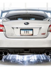 AWE Tuning Touring Edition Exhaust | 3" Diameter | 4" Quad Chrome Silver Quad Tips Subaru WRX 2012-2014|Subaru WRX STI 2013-2021                                     - 3015-42104 - Image 3