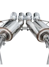 AWE Tuning Touring Edition Axle Back Exhaust | 3" Diameter | 4.5" Quad Chrome Silver Tips (includes AWE Tuning AFM valve simulators)                                     - 3015-42133 - Image 3