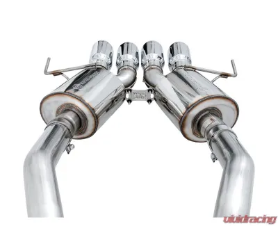 AWE Tuning Touring Edition Axle Back Exhaust | 3" Diameter | 4.5" Quad Chrome Silver Tips (includes AWE Tuning AFM valve simulators) - 3015-42133