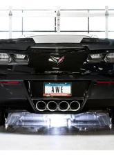 AWE Tuning Touring Edition Axle Back Exhaust | 3" Diameter | 4.5" Quad Chrome Silver Tips (includes AWE Tuning AFM valve simulators)                                     - 3015-42133 - Image 5