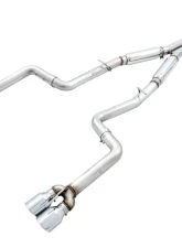 AWE Tuning Track Edition Exhaust | 3" Diameter | 4.5" Quad Chrome Silver Tips Dodge Challenger 2015-2023                                     - 3015-42136 - Image 8
