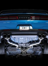 AWE Tuning Track Edition Exhaust | 3" Diameter | 4.5" Quad Chrome Silver Tips Dodge Challenger 2015-2023                                     - 3015-42136 - Image 6