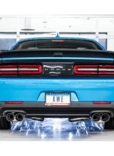 AWE Tuning Track Edition Exhaust | 3" Diameter | 4.5" Quad Chrome Silver Tips Dodge Challenger 2015-2023                                     - 3015-42136 - Image 7