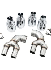 AWE Tuning Non-Resonated Touring Edition Exhaust | 3" Diameter | 4" Quad Chrome Silver Tips BMW M340i 2020-2025|BMW M440i 2022-2025                                     - 3015-42148 - Image 5