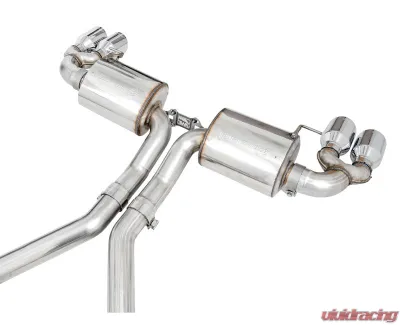 AWE Tuning Non-Resonated Touring Edition Exhaust | 3" Diameter | 4" Quad Chrome Silver Tips BMW M340i 2020-2025|BMW M440i 2022-2025 - 3015-42148
