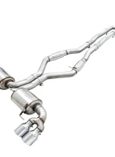 AWE Tuning Resonated Touring Edition Exhaust | 3" Diameter | 4" Quad Chrome Silver BMW M340i 2020-2025|BMW M440i 2022-2025                                     - 3015-42150 - Image 8