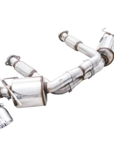 AWE Tuning Touring Edition Exhaust | 3" Diameter | 4.5" Quad Chrome Silver Tips Chevrolet Corvette Stingray 2020-2025|Chevrolet Corvette E-Ray 2024-2025                                     - 3015-42151 - Image 11