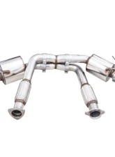AWE Tuning Touring Edition Exhaust | 3" Diameter | 4.5" Quad Chrome Silver Tips Chevrolet Corvette Stingray 2020-2025|Chevrolet Corvette E-Ray 2024-2025                                     - 3015-42151 - Image 5