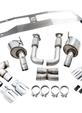 AWE Tuning Touring Edition Exhaust | 3" Diameter | 4.5" Quad Chrome Silver Tips Chevrolet Corvette Stingray 2020-2025|Chevrolet Corvette E-Ray 2024-2025                                     - 3015-42151 - Image 6